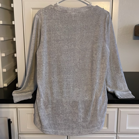 Women's Crew Neck Split Hemline Christmas Soft Cuddle Knit Top Size Small - Picture 2 of 3